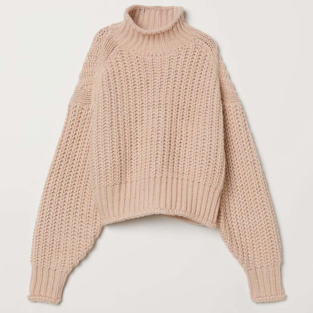 H&M ribbed turtleneck sweater